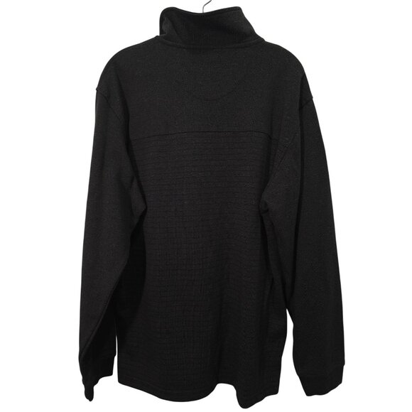 Van Heusen Men's Black Half-Zip Long Sleeve Pullover Sweatshirt L/G Size - Picture 14 of 15